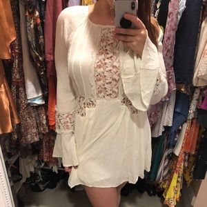 Free people white dress- size 10